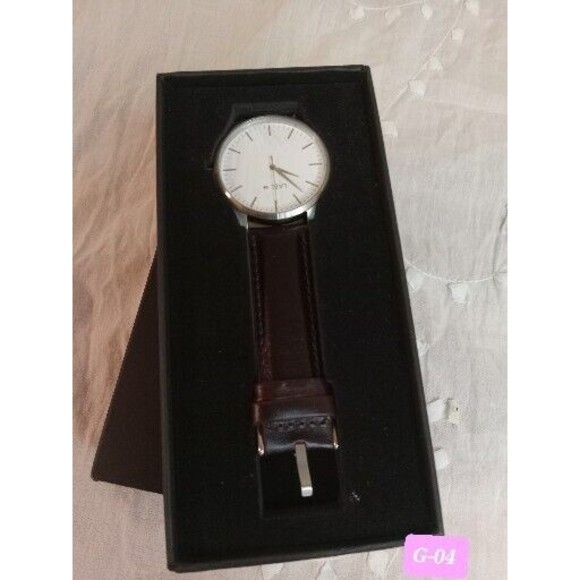 LABL  WATCH NEW VINTAGE  GENUINE LEATHER, WATER RESISTANT 3 ATM - Picture 1 of 4
